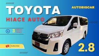 รถตู้ Toyota Hiace Auto 2.8 2024 ภายในดำ