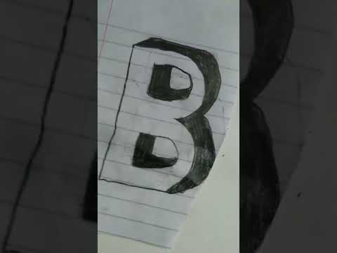 3 boyutlu (B) harfi çizimi {İSTEK}
