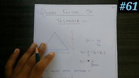 Steel structure- Triangle shape factor (In Hindi).