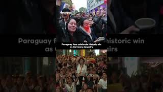 Paraguay fans celebrate historic win as Germany despairs
