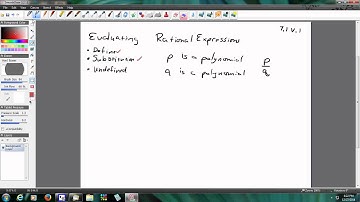 Alg Evaluating rational expressions and undefined 7 1v 1