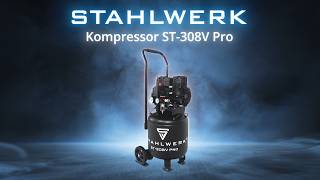STAHLWERK Kompressor ST-308V Pro mit 8 bar | 1,97 PS | 1,45 kW | 250 l/min | 30 L Tank