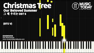 김태형 Kim Tae-hyung (BTS V) – Christmas Tree Piano Tutorial (그 해 우리는 / Our Beloved Summer OST)