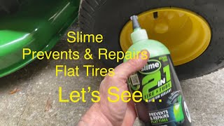 Slime Prevents & Repairs Flat Tires Let’s See. How to use and discussion