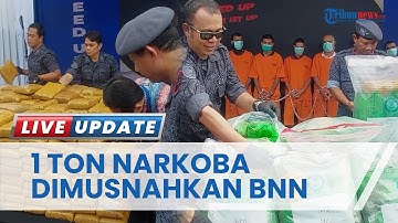 1 Ton Narkoba dari Jaringan Internasional Dimusnahkan BNN, Selamatkan 1 Juta Anak Bangsa