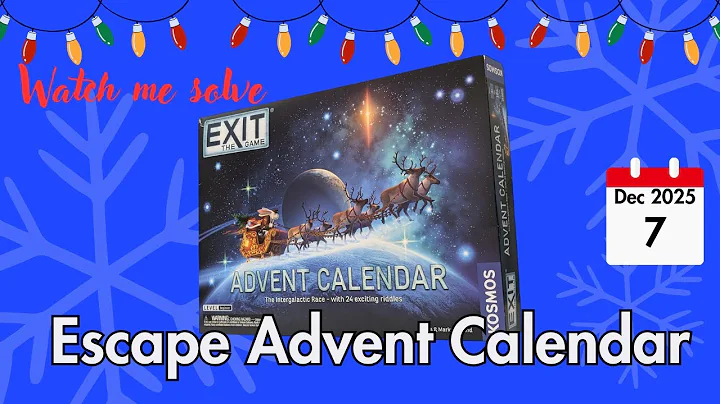 Day 7 ~ EXIT: The Game - Escape Advent Calendar - The Intergalactic Race
