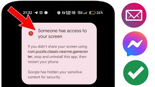 Como consertar Alguém tem acesso à sua tela Mensagem Problema screenshot 2
