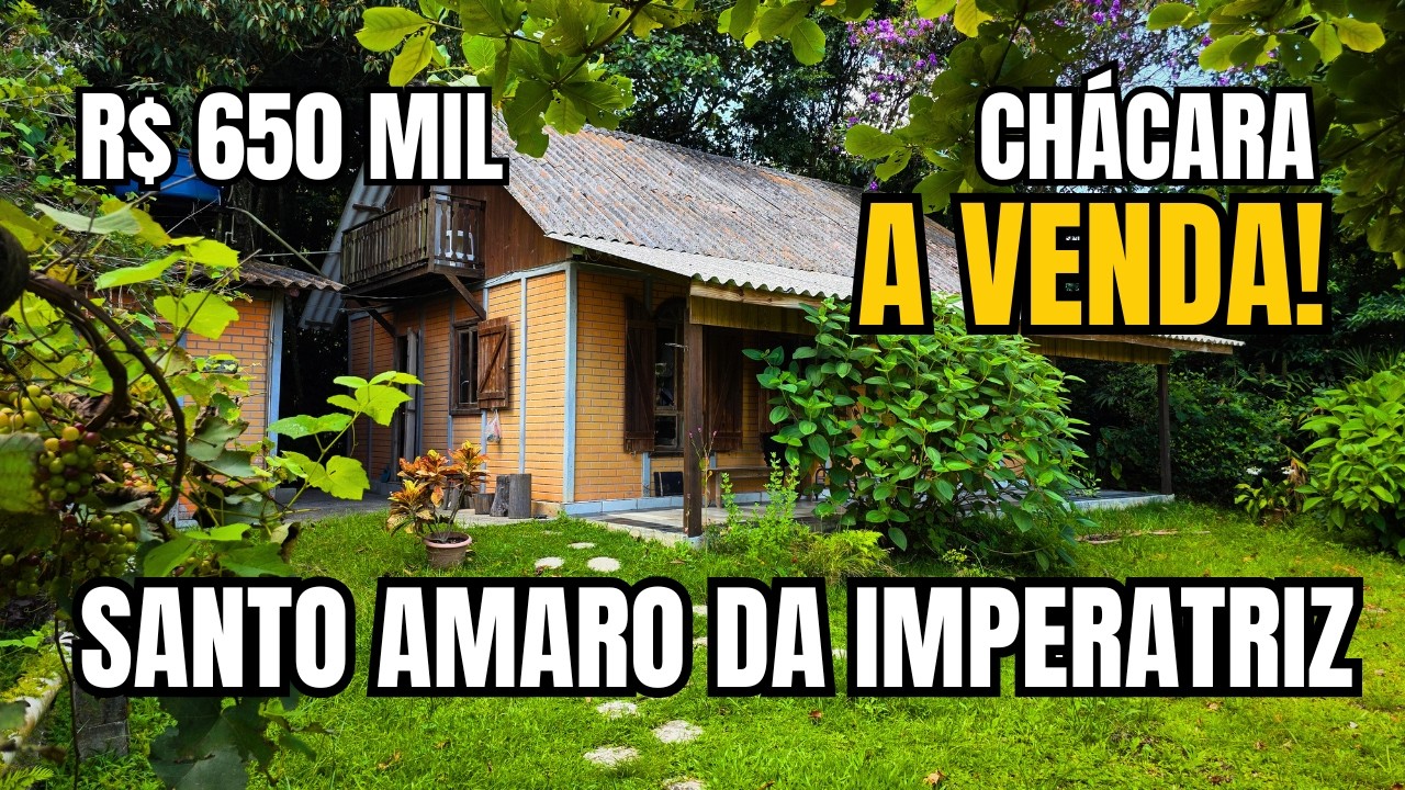CHÁCARA ENCANTADORA EM SANTO AMARO DA IMPERATRIZ - SC | AÇUDE E UMA NATUREZA IMCOMPARÁVEL!