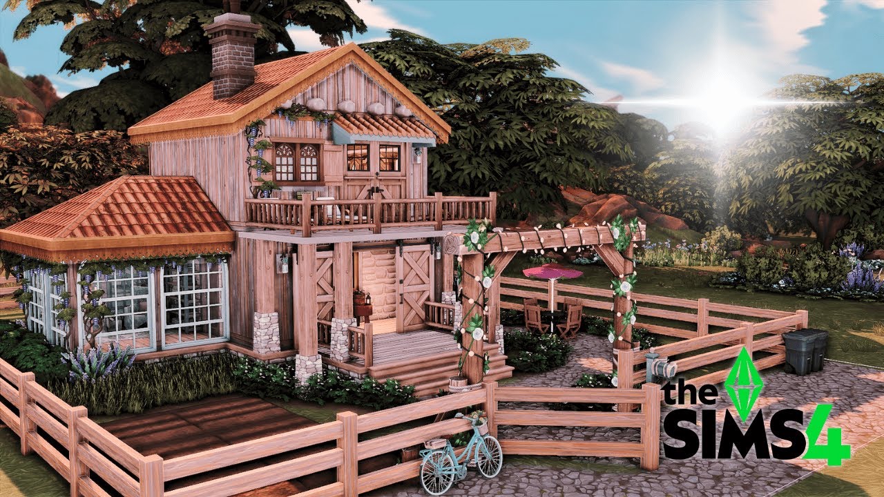 Cozy Cottage | The Sims 4 | speed build | no cc - YouTube