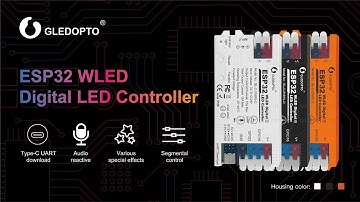 GLEDOPTO ESP32 WLED Controller with USB-C UART Mic DIY Port