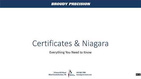 Certificates & Niagara - Introduction