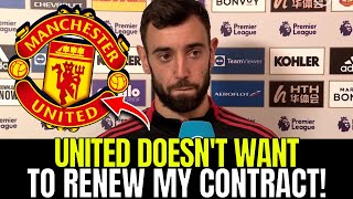 🔥MASSIVE MISTAKE! FERNANDES OUT OF UNITED! SAD NEWS CONFIRMED! UNITED URGENT NEWS