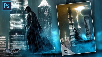 Batman Wallpaper in Photoshop 2021 | How to Create This in Photoshop - Manipulation Tutorial .