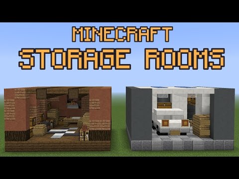 Minecraft Storage Room Ideas Youtube