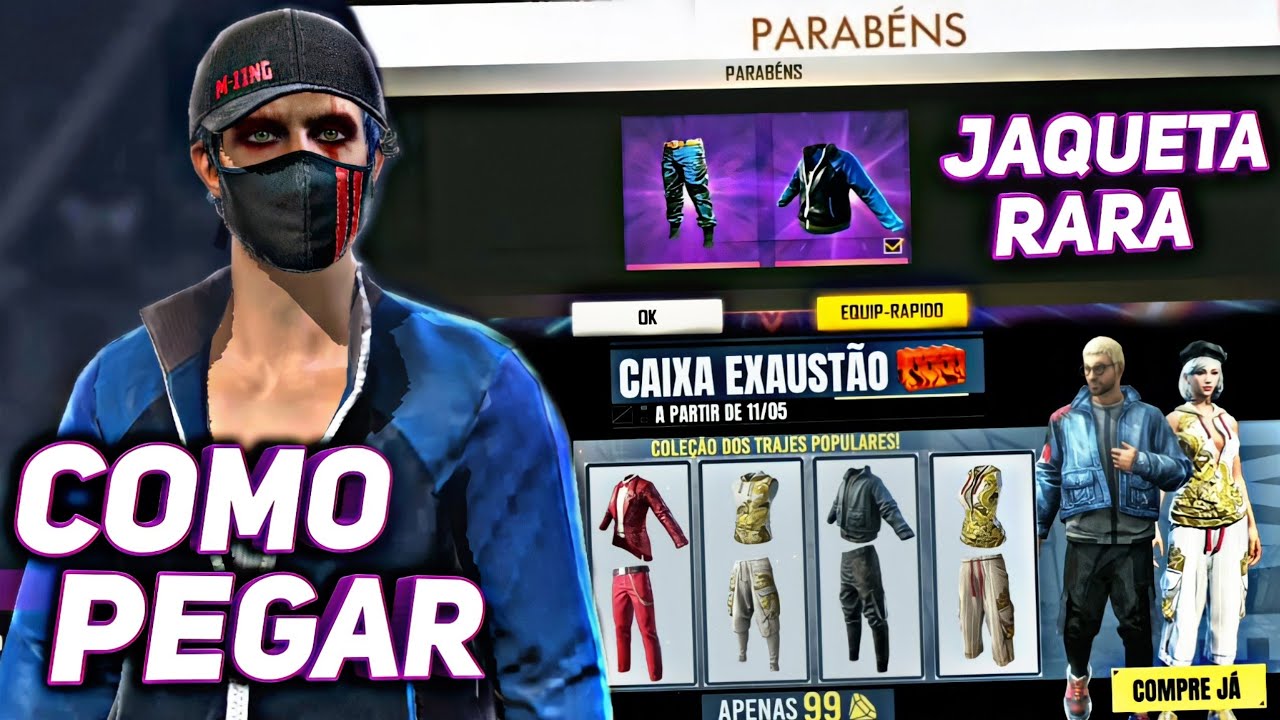 Conta da top 25 mas antigas com jaqueta - Free Fire - Contas Free