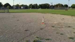 Estes Mercury Redstone maiden flight