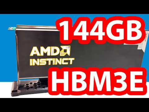 THIS is AMD's New 144GB HBM3E PCIe GPU AMD Instinct MI350P