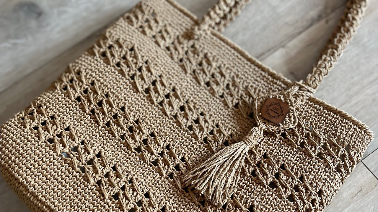 BU YAZIN TRENDİ ÇANTAMI  YAPALIM. KAĞIT İPTEN HASIR ÇANTA 