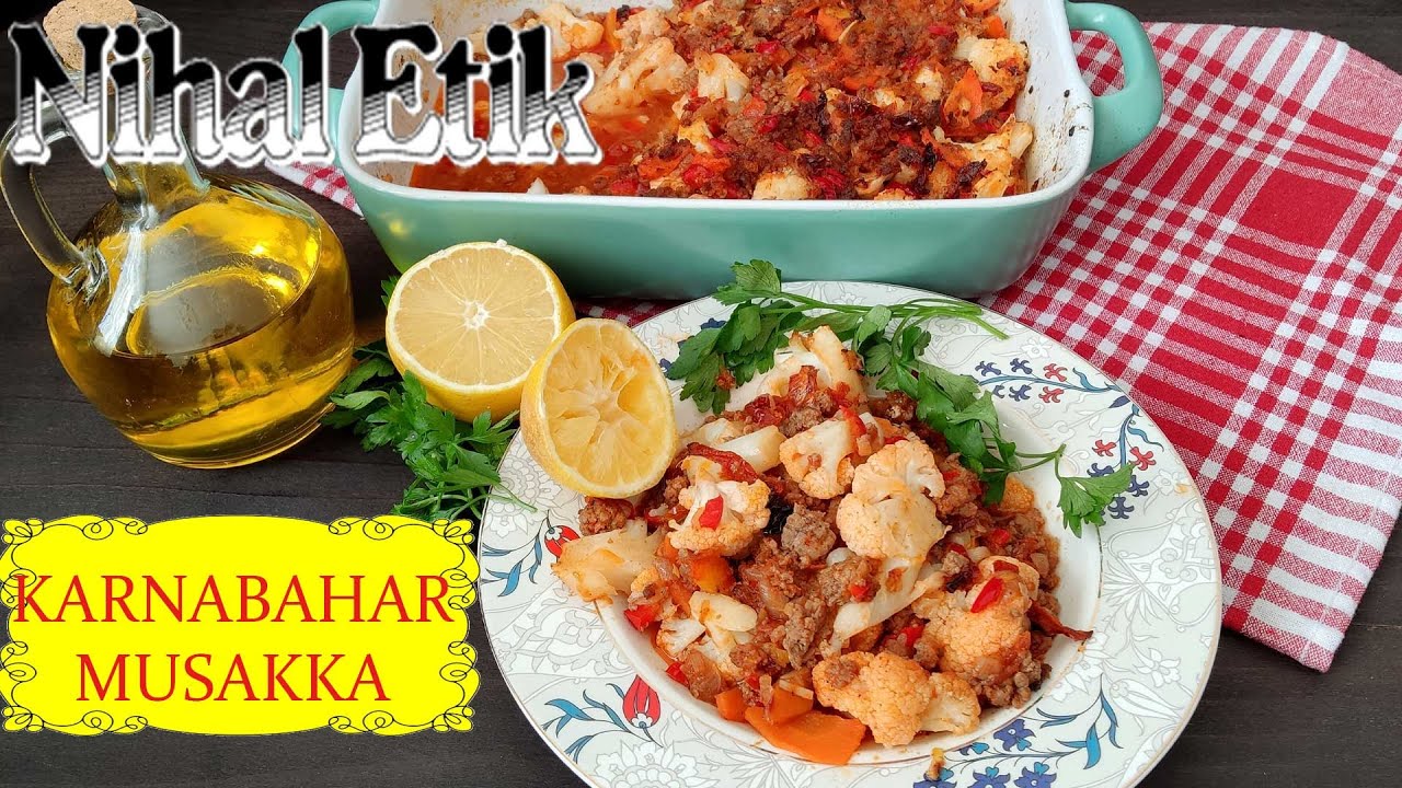 Karnabahar Musakka (Fırında Kıymalı Karnabahar) Ev Yemekleri Tarifi