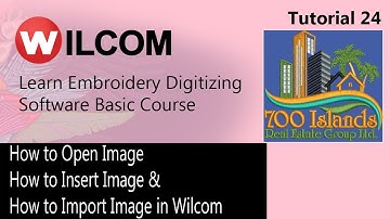 How to Open Image How to Insert Image & How to Import Image in Wilcom