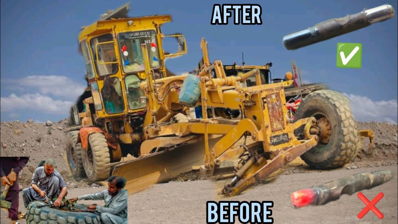 Caterpillar grader steering System repairing | Steering wheel replacement | Pakistani mechanic
