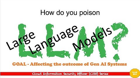 Generative AI Security - How to poison Large Language Models (LLM)