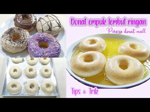 CARA MEMBUAT DONAT EMPUK LEMBUT RINGAN | TANPA KENTANG