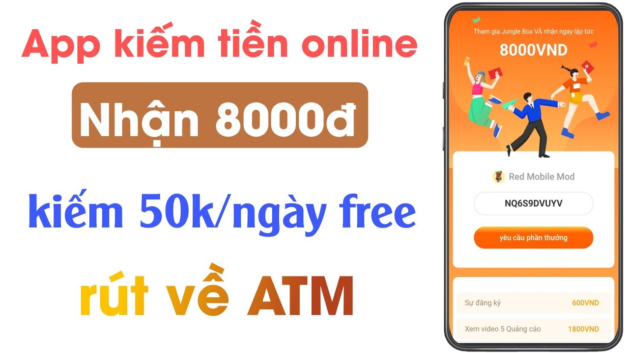 cơm gà hải nam âu cơ  New  App kiếm tiền online nhận 8k free kiếm 50k/ngày rút về atm uy tín 2022