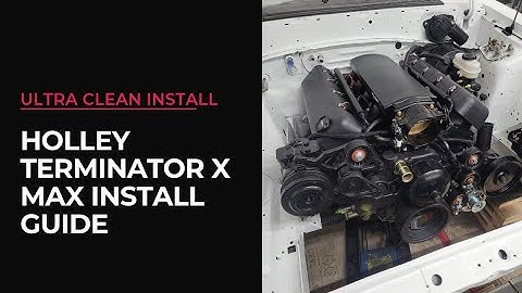 How to: Holley Terminator X Max Install and Wire tuck in LS Swap Foxbody