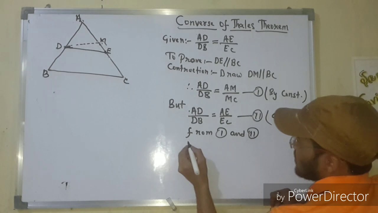 converse of thales theorem