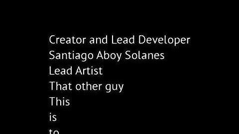 SFML Credit sequence