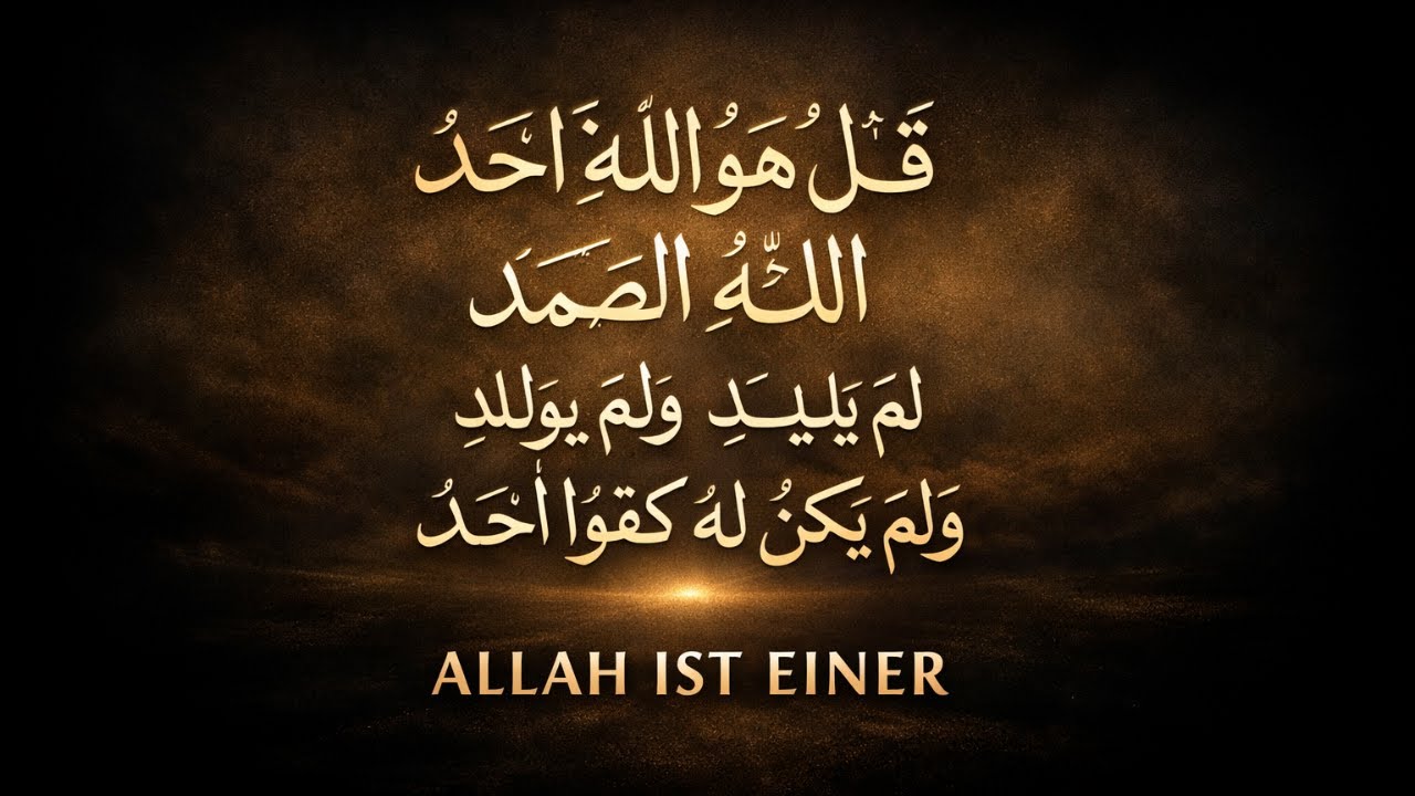 Surah Al-Ikhlās | Arabisch | Die Essenz des Tawhīd | Islam verstehen