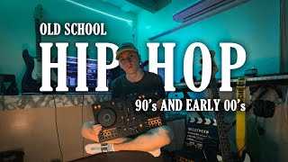 old school hip hop mix in my room, vinyl style