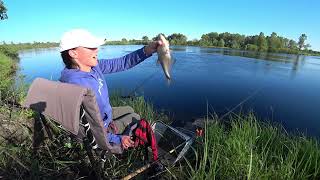 Рыбалка с женой на реке Припять.Открытие водомоторного сезона.