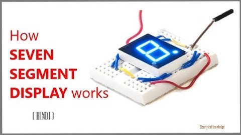 How seven segment display works