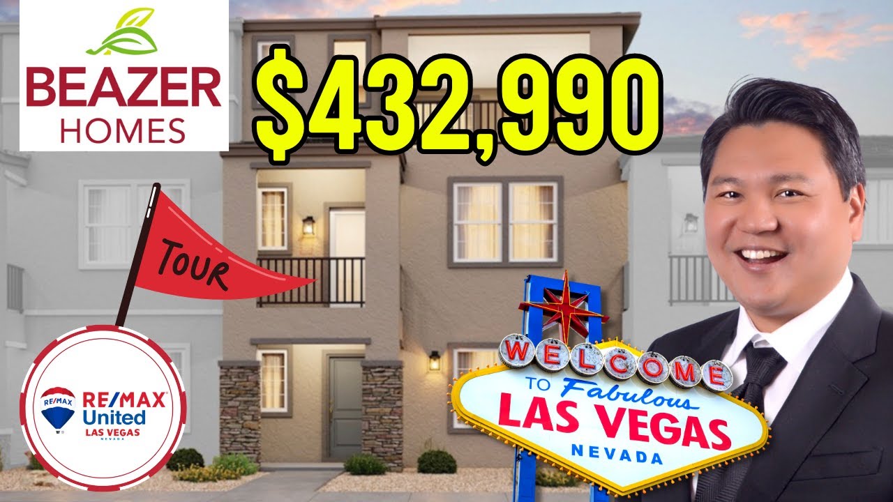 Beazer Homes | $432,990 BARCLAY Model Home Tour | 4 Bedroom | 3.5 Bath | 2041 SqFt | Las Vegas NV