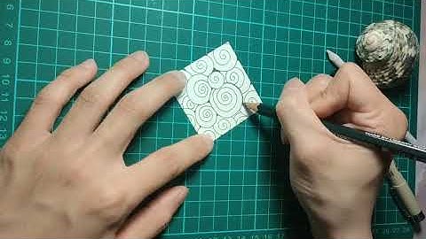 Zentangle®官方禪繞畫圖案 - Printemps（春天）
