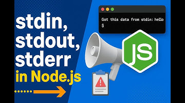 126. Stdin, stdout en stderr in Node.js begrijpen | Streams, buffers en terminal-I/O uitgelegd