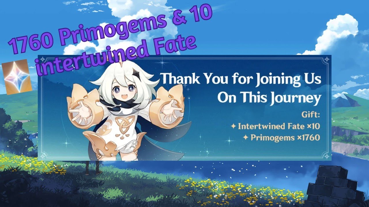 Free 1760 Primogems And 10 Intertwined Fate Genshin Impact Update Youtube