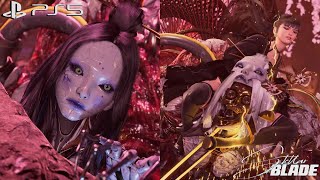Stellar Blade: Drone being shot, Defeated Karakuri Boss Fight - Vermillion Garden [4KPS5]
