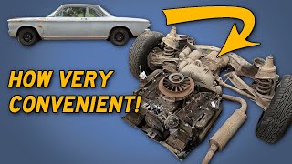 Pulling the Corvair's ENTIRE Drivetrain!