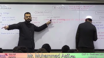 CAF 4 Muhammad Asif FCA Lecture 34 | Business Law | March Attempt 2022