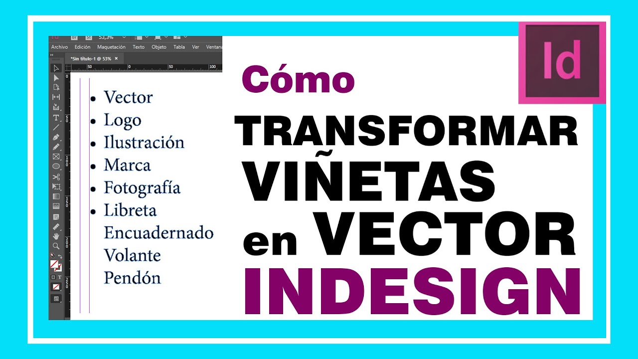 LAS VIÑETAS DESAPARECEN AL CONVERTIR EL TEXTO EN VECTOR. Solución en indesign . Transformar a vector
