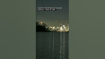 Francis Scott Key Bridge in Baltimore Collapses After Ship Strikes It