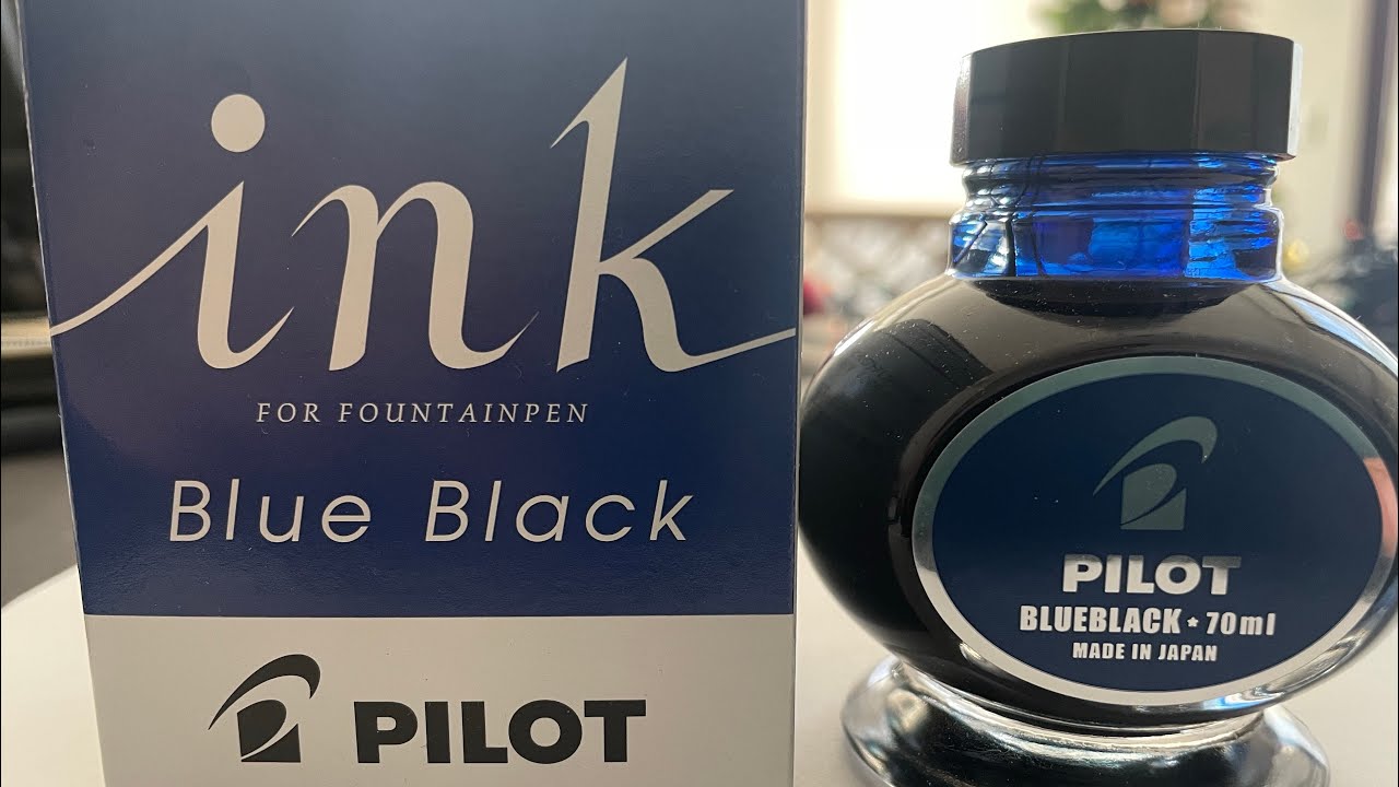 Pilot Blue Black Fountain Pen Ink YouTube