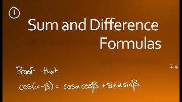 3.5.1 Proof Cosine Alpha Minus Beta