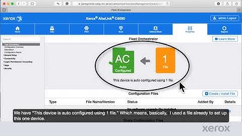 Xerox® AltaLink® Fleet Orchestrator Introduction