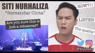Bersandar Cinta - Dato' Sri Siti Nurhaliza REHEARSAL | REACTION