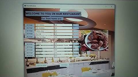 Restaurant Management System using C++ and QT