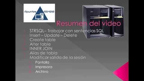 TUTORIAL COMO UTILIZAR DB2 SQL DEL AS400 ESPAÑOL